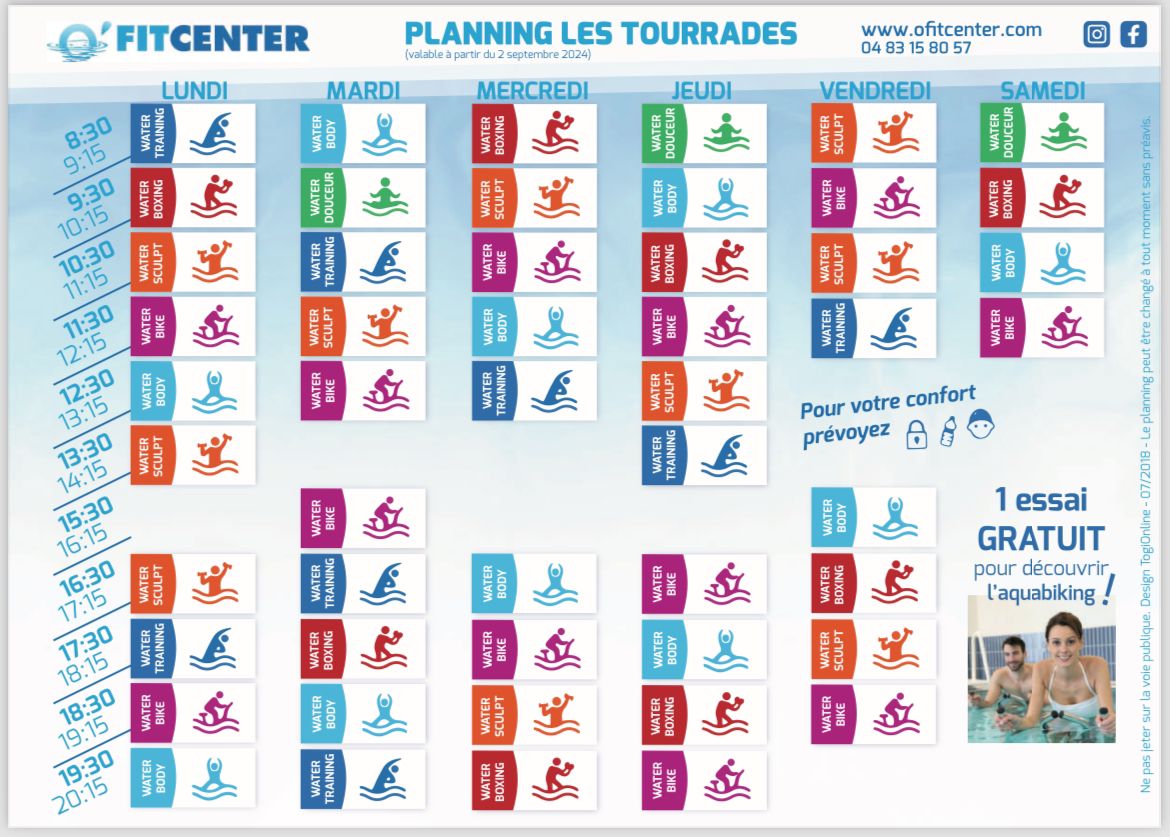 planning automne hiver O'Fit